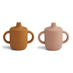 Liewood Neil Silikon Becher „Dark rose : mustard mix“ 01