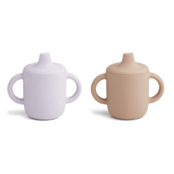 Liewood Neil Silikon Becher „Light lavender rose mix“, 2er-Set 01