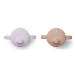 Liewood Neil Silikon Becher „Light lavender rose mix“, 2er-Set 02