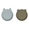 Liewood Olivia Teller „Blue fog khaki mix“ aus Silikon 01