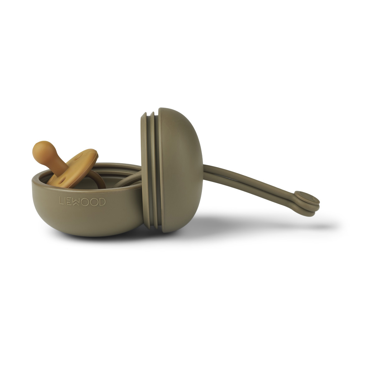 DELISTED Liewood Philip Silikon Schnullerbox „Khaki“ – Bild 2