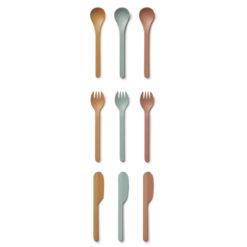 Liewood Ryan Kinderbesteck „Mustard multi mix“ 01