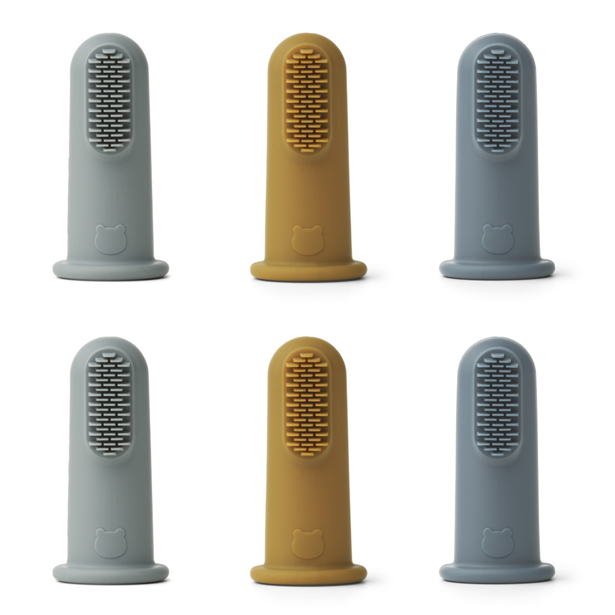 Liewood Simon Baby-Fingerzahnbürste „Blue multi mix“ 01