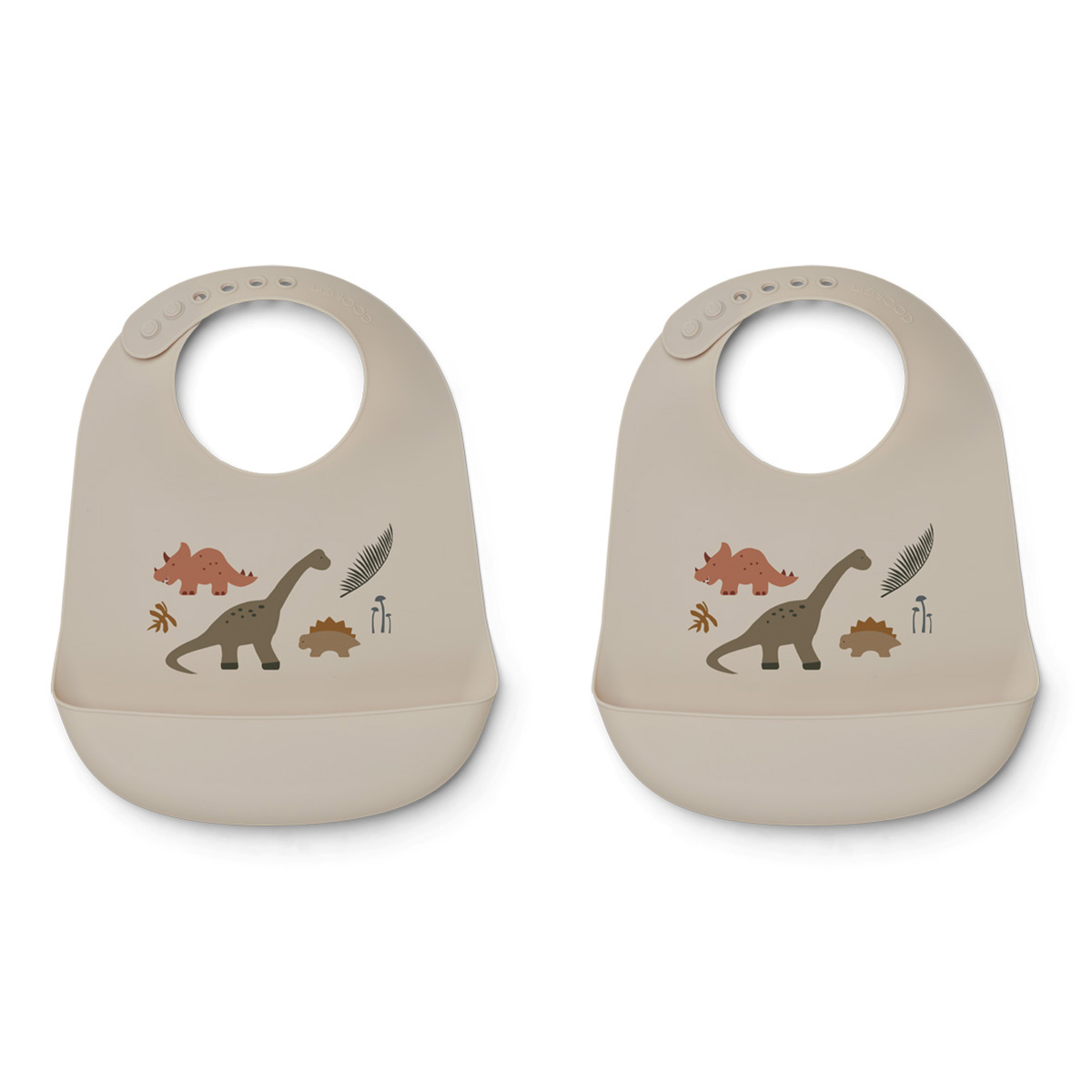 Liewood Tilda Silikon Lätzchen „Dino dark sandy mix“, 2er Set 01