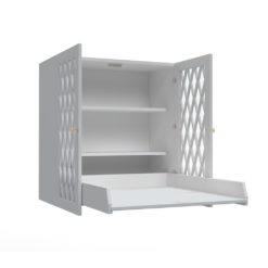 Cam Cam Wandwickeltisch Harlekin „Classic Grey“, FSC-Mix 01