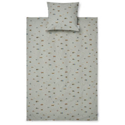 Liewood Baby-Bettwäsche Carmen „Vehicles dove blue mix“