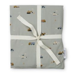 Liewood Baby-Bettwäsche Carmen „Vehicles dove blue mix“