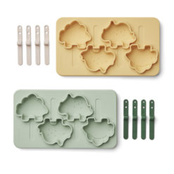 Liewood Manfred „Eis am Stiel“ Förmchen „Dino dusty mint multi mix“, 2er-Set