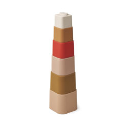 Liewood Zuzu Stapelturm „Apple red multi mix“, Silikon