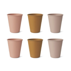 Liewood Carter Kinderbecher „Rose multi mix“, aus PLA, 6er-Set