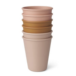 Liewood Carter Kinderbecher „Rose multi mix“, aus PLA, 6er-Set