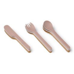 Liewood Ryan Kinderbesteck „Rose multi mix“, aus PLA, 9er-Set