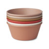 Liewood Irene Schüssel „Tuscany rose multi mix“ aus PLA, 6er-Set