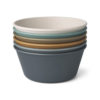 Liewood Irene Schüssel „Blue multi mix“ aus PLA, 6er-Set
