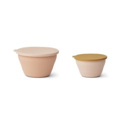 Liewood Dale faltbares Schalenset „Rose multi mix“, Silikon, 2er-Set