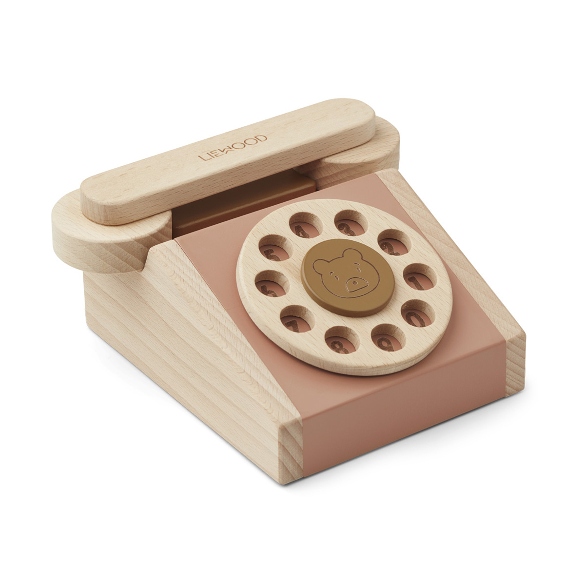 Liewood Spielzeugtelefon Selma „Tuscany rose multi mix“, Buchenholz