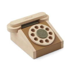 Liewood Spielzeugtelefon Selma „Golden caramel multi mix“, Buchenholz