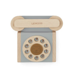 Liewood Spielzeugtelefon Selma „Blue fog multi mix“, Buchenholz