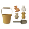 Liewood Dante Strand-Set „Classic golden caramel multi mix“, Silikon, 6-teilig