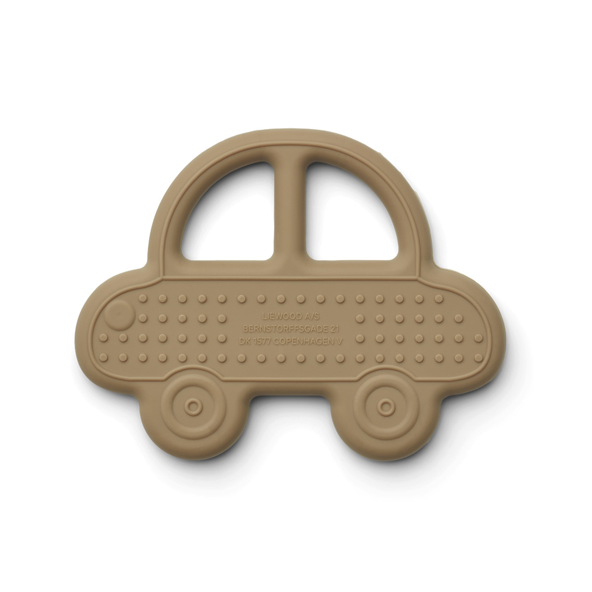 DELISTED Liewood Gemma Beißring Car „oat“, Silikon