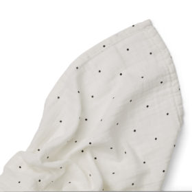 Liewood Ben Musselin Wickeltuch „Classic dot creme de la creme“, 110x110cm