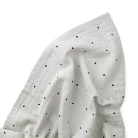 Liewood Ben Musselin Wickeltuch „Classic dot dumbo grey“, 110x110cm