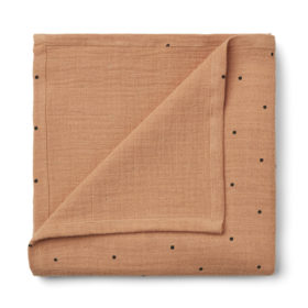 Liewood Ben Musselin Wickeltuch „Classic dot tuscany rose“, 110x110cm