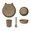 Liewood Brody Geschirr-Set Junior „Rabbit oat“, aus PLA