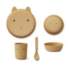 Liewood Brody Geschirr-Set Junior „Rabbit yellow mellow“, aus PLA