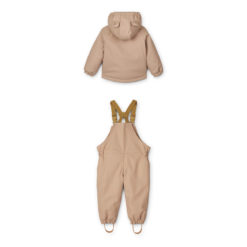 Liewood Dan gefüttertes Regenbekleidungs-Set „Dark rose“