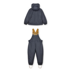 Liewood Dan gefüttertes Regenbekleidungs-Set „Deep navy“