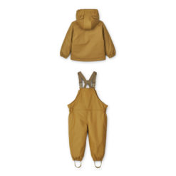 Liewood Dan gefüttertes Regenbekleidungs-Set „Golden caramel“