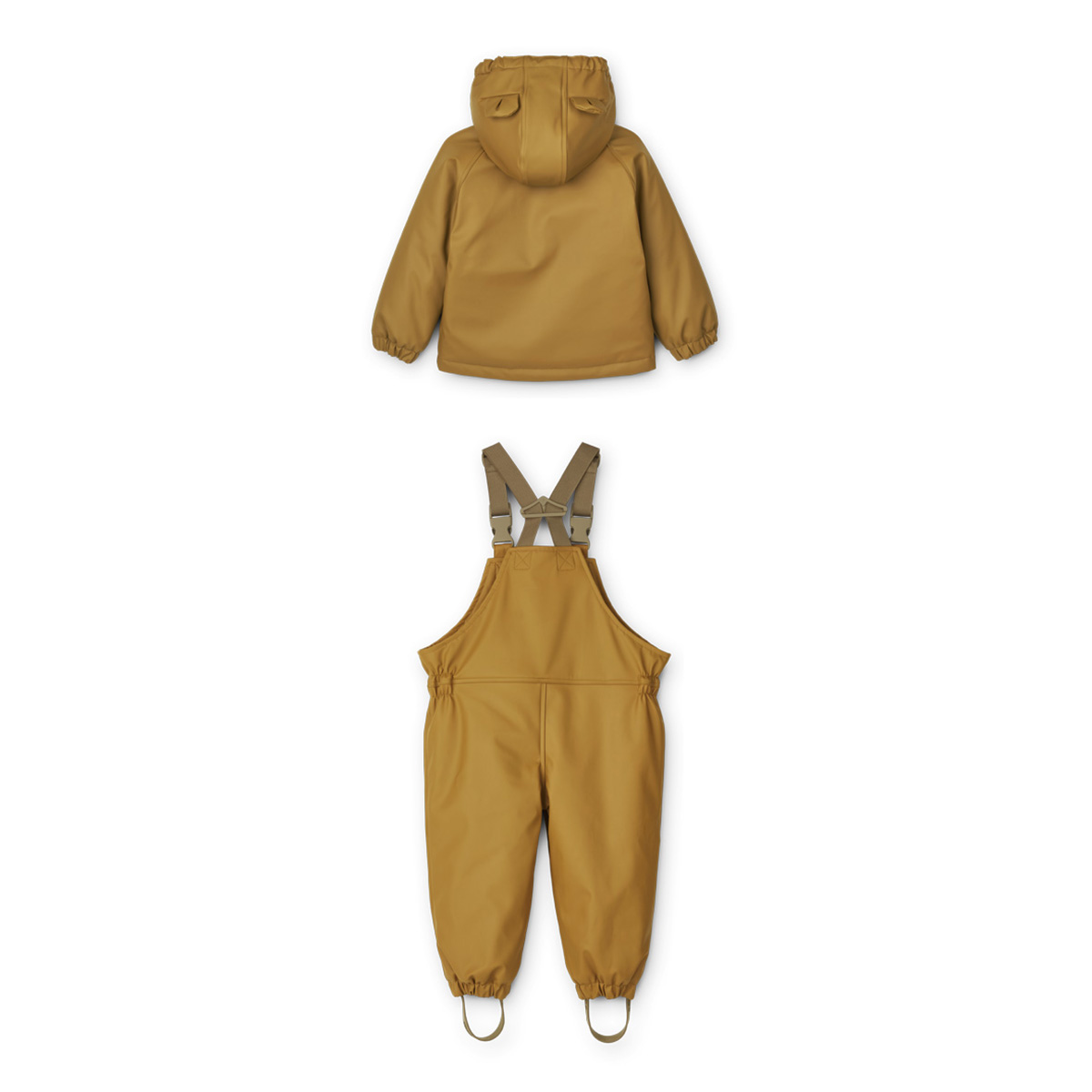Liewood Dan gefüttertes Regenbekleidungs-Set „Golden caramel“