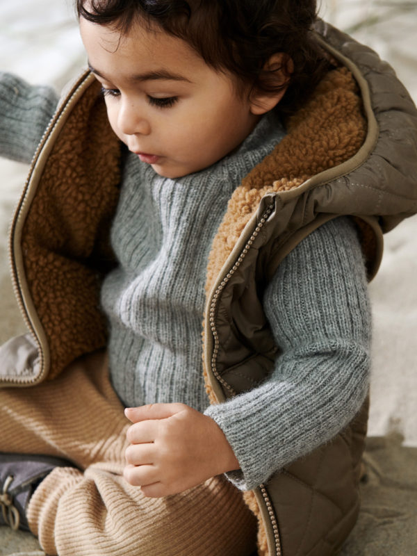 Liewood Diana Thermo-Wendeweste für Kinder „Khaki“