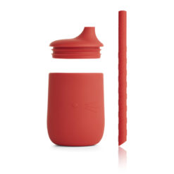 Liewood Ellis Trinkbecher „Cat apple red“ aus Silikon