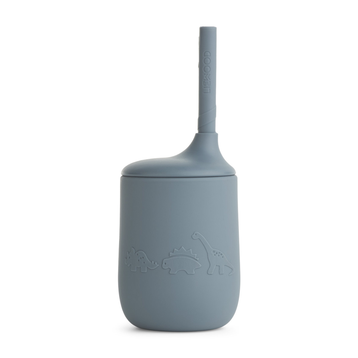 Liewood Ellis Trinkbecher „Dino whale blue“ aus Silikon