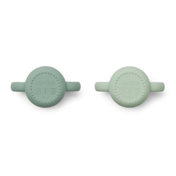 Liewood Gene Silikon Becher „Mr Bear peppermint : dusty mint mix“ 02