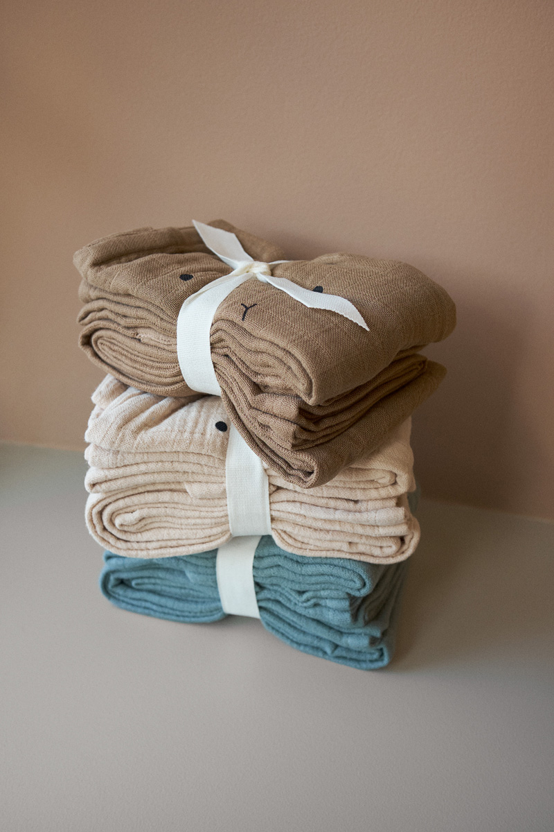 Liewood Hannah Musselin-Tücher „Rabbit oat“, 2er Set 03