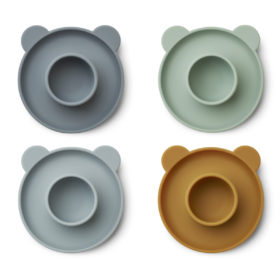 Liewood Janus Silikon Eierbecher-Set „Mr Bear blue multi mix“, 4-teilig 01