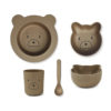 Liewood Joana Geschirr-Set Baby „Mr Bear oat“, aus PLA