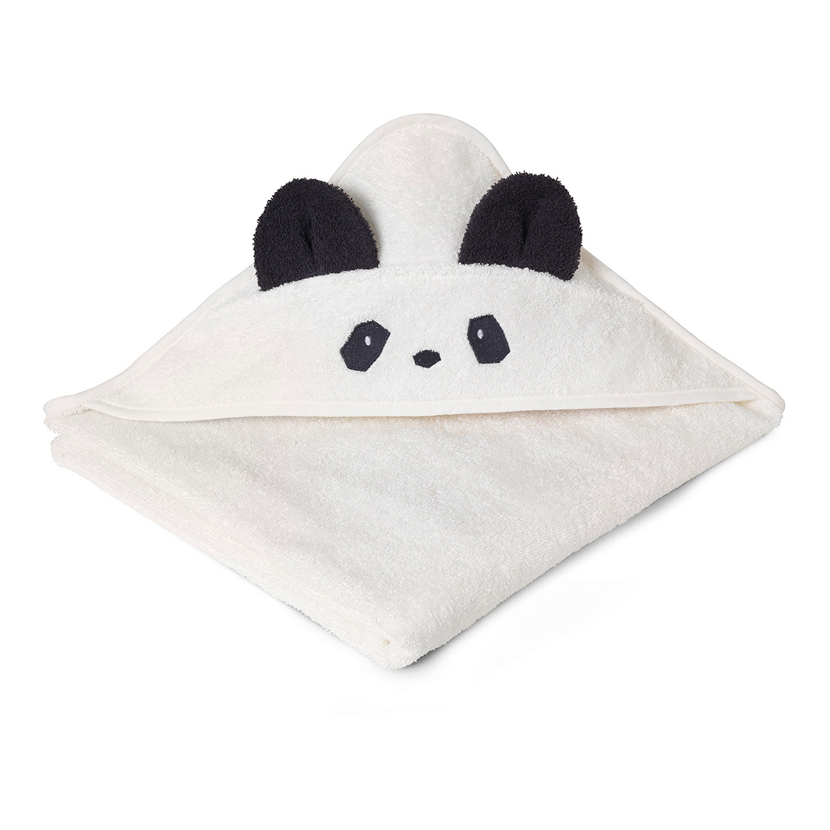 Liewood Kapuzenhandtuch Augusta „Panda creme“