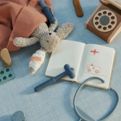 Liewood Lennart Arzt-Set „Blue multi mix“, Silikon, 7-teilig 03