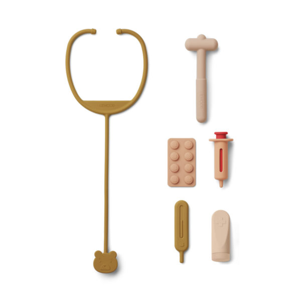 Liewood Lennart Arzt-Set „Rose multi mix“, Silikon, 7-teilig 02