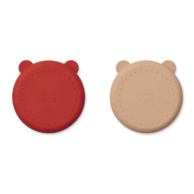 Liewood Merrick Silikon Menüteller „Apple red / tuscany rose mix“