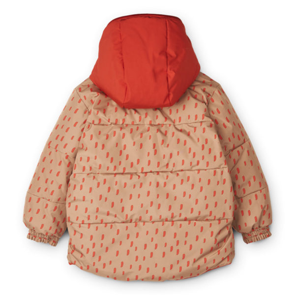 Liewood Paloma Daunenjacke für Kinder „Graphic stroke / tuscany rose“