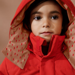 Liewood Paloma Daunenjacke für Kinder „Graphic stroke / tuscany rose“