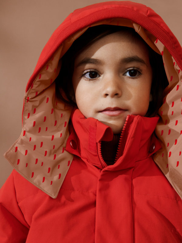 Liewood Paloma Daunenjacke für Kinder „Graphic stroke / tuscany rose“