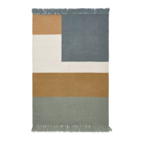 Liewood Teppich Boston „Graphic blue multi mix“, 90x130cm 01