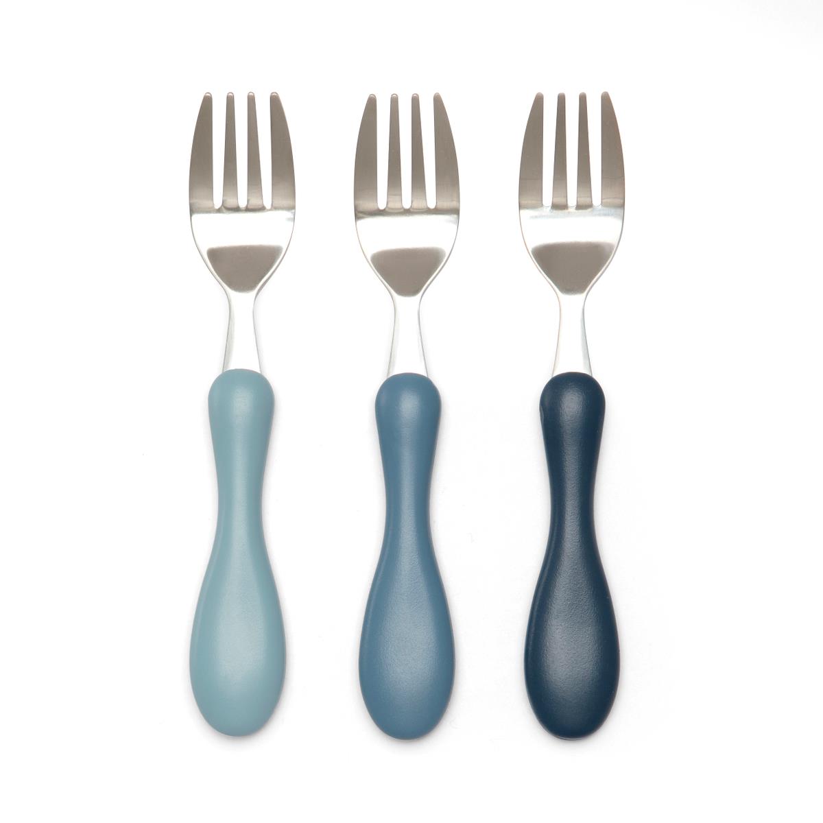 Sebra Kindergabel-Set, powder blue, 3er-Set