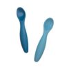 Sebra Silikon Kinderlöffel-Set, vintage blue, 2er-Set 01